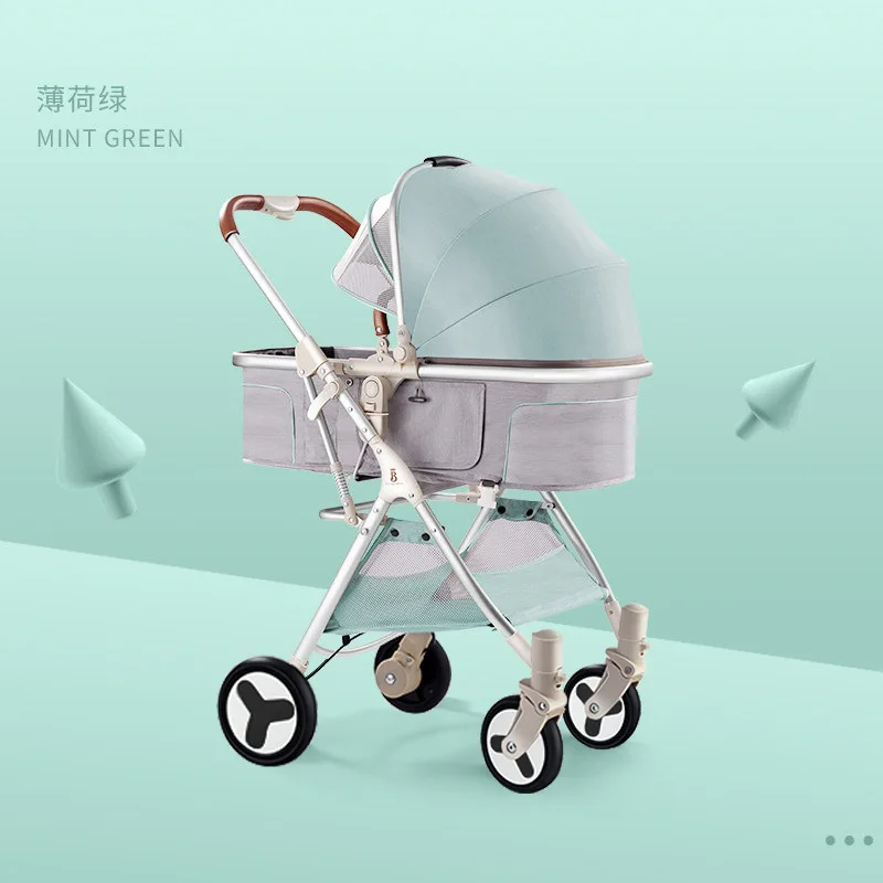 

Multi-functional baby stroller light and easy to fold 6.kg can be on the plane baby stroller single hand to collect