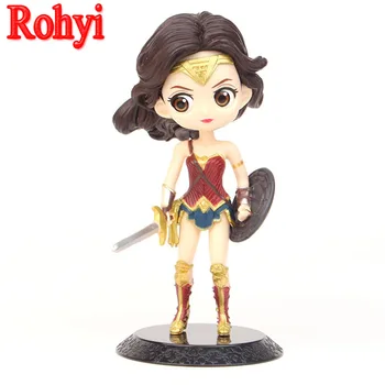 

Rohyi 15cm Wonder Woman Figure Q Posket Characters Q Version PVC Action Figure Collectible Model Toys