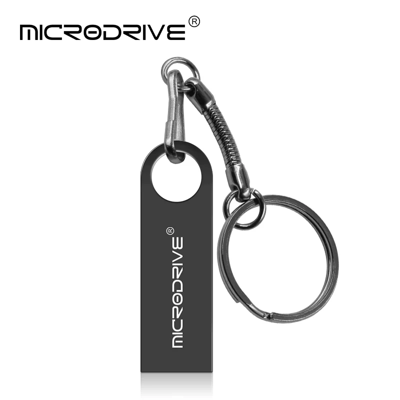 Бренд MicroDrive, USB флеш-накопитель, 16 гб, флеш-накопитель, 32 гб, 64 гб, 128 гб, флеш-накопитель, USB флешка, 8 гб, 4 гб, U диск, накопитель, ручка, драйвер, cle - Цвет: Black