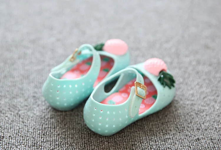 Горячая Мода мини фрукты отверстие детская обувь Лето Мальчики/пластиковые сандалии для девочек детская обувь Горячая Распродажа детская обувь