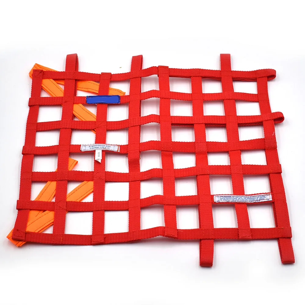 

20"x17" Universal Nylon Car Window Net Car Rally Racing Safety Equipment Blue/ Red/ black