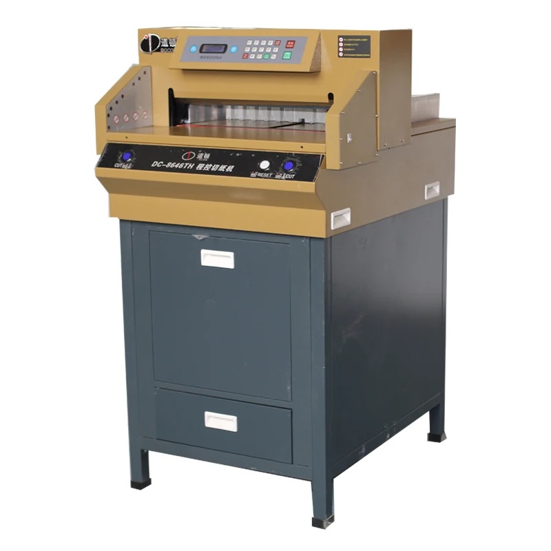 DC 8646TH 460 мм электрическая машина для резки бумаги гильотина|paper cutting machine|guillotine cutter