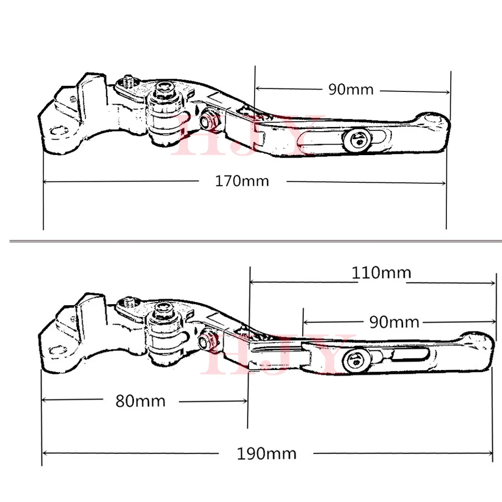 CNC регулируемые Складные Выдвижные Тормозные Рычаги Сцепления Мотоцикла Для HONDA CB150R CB 150R