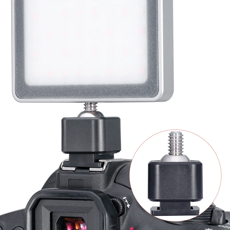 

Mini Cold Shoe Ballhead Mount Adapter for DSLR Camera Canon Nikon Sony LED Light Photography Accessories Portable Accessory