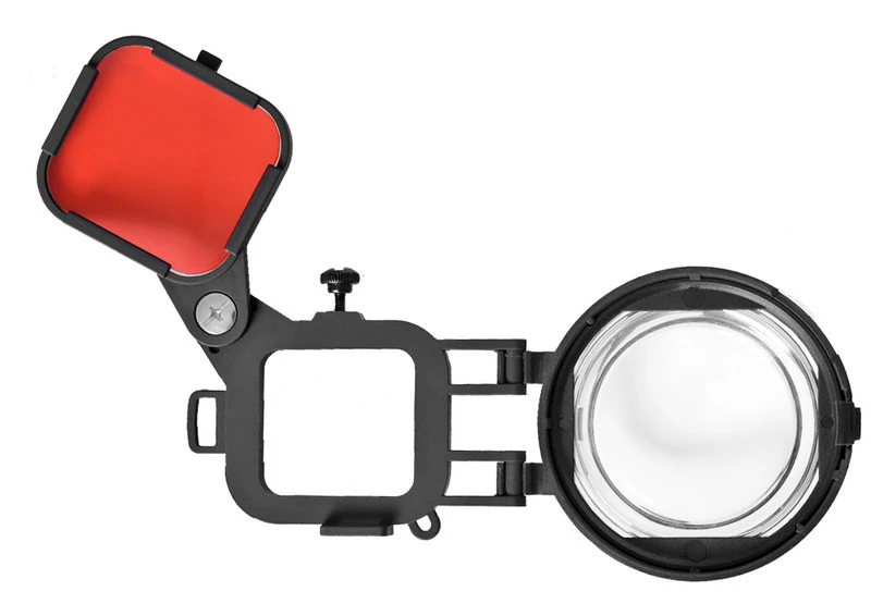 Red Color Correction Filter + 16X Close Up Macro Lens for Gopro Go Pro Hero 4 3 3+ Housing Case Underwater Scuba Lens Filter Kit (10)