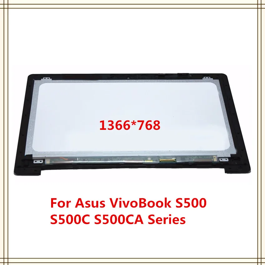 

15.6''For Asus VivoBook S500 S500C S500CA Series LTN156AT20 Touch Panel Glass Digitizer + LCD Screen Display Assembly with Frame