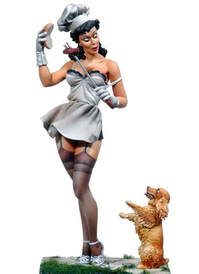 Набор для покерной девушки 80 мм 1/22 из смолы|resin model kits|model kitresin |
