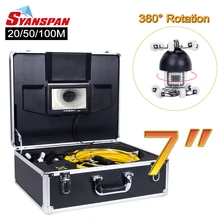 SYANSPAN " монитор труба инспекция видео камера, 1000TVL сливной канализационный трубопровод промышленный эндоскоп система вращение на 360 градусов