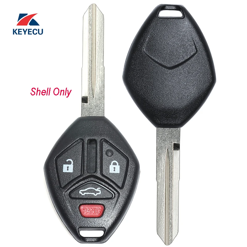 KEYECU 2x Replacement Remote Car Key Shell Case Fob 3+1