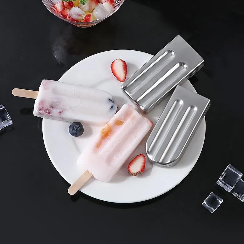 304 нержавеющая сталь мороженое форма для дома мороженое коробка дома DIY мороженое эскимо модель