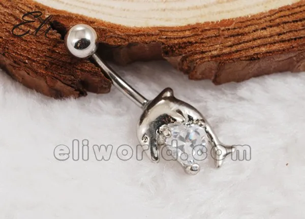 10 шт. в форме сердца горный хрусталь дельфин пупка пресс кольцо|rhinestone jewellery|rings