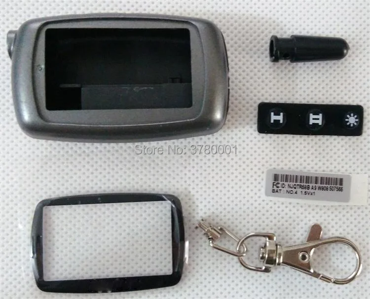 

Free shipping A9 Case Keychain for Russian Starline A9 A8 A6 A4 Two way car alarm system Remote Control Key Fob