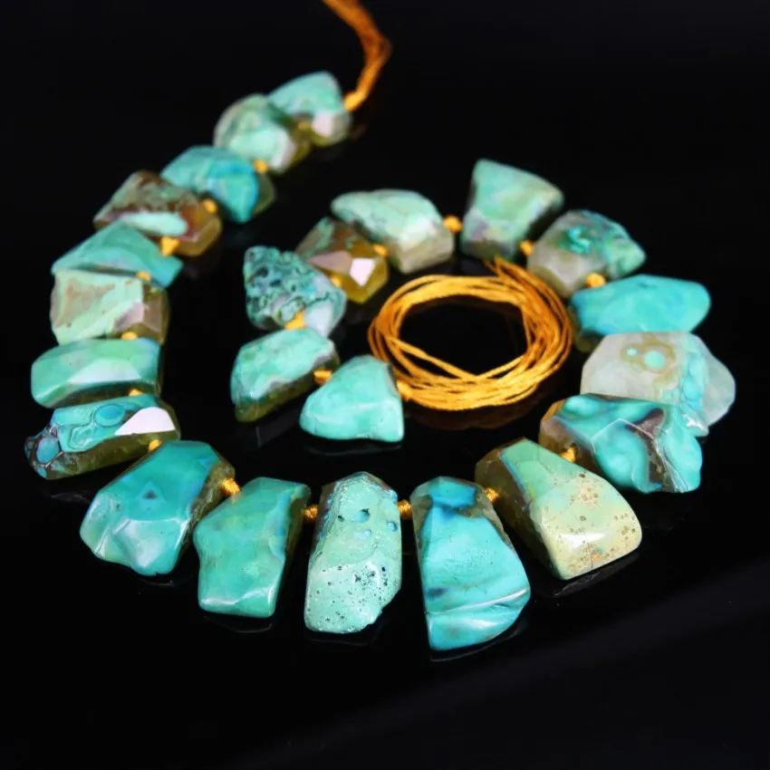 

New Arrival!!! Top Drilled Blue&Yellow Natural Agates Faceted Slab Nugget Beads,Raw Dragon Veins Agates Freeform Slice Pendants
