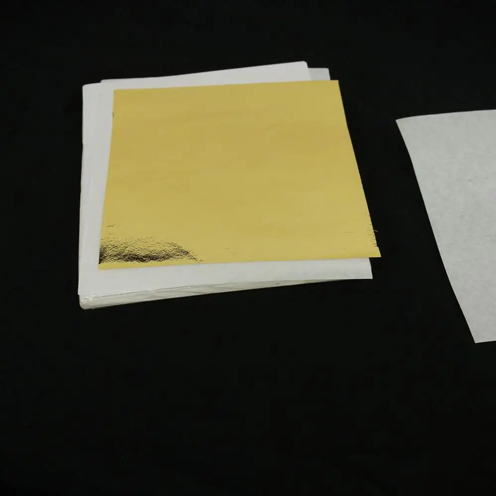 High Quality 500 Sheets 13x14cm Taiwan Imitation Gold Leaf color like