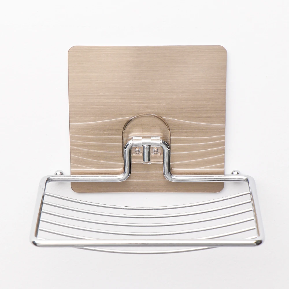 

1PC Stainless Steel Wall Storage Rack Holder Soap Dish Bathroom Storage Soap Rack Plate Box Container Home Kitchen Supplies