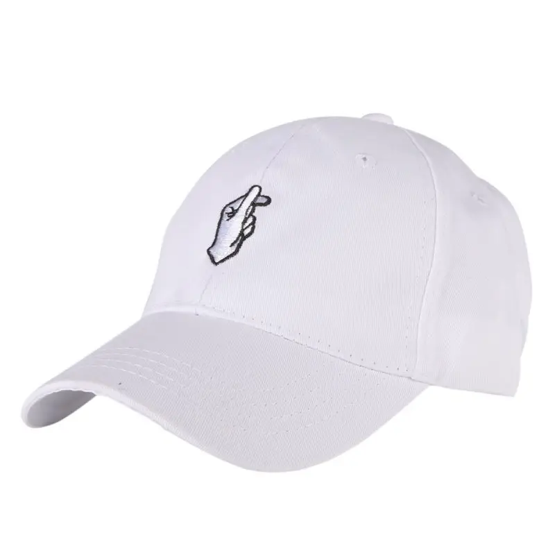 Горячие для мужчин женщин остроконечные шляпа хип хоп изогнутые Strapback Бейсбол шляпа теннисная Кепка Регулируемый шапки - Цвет: Белый