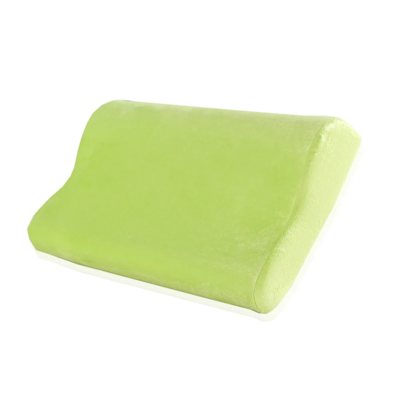 

cervical orthopedic neck memory foam pillow bedroom sleeping bed pillows one piece high low wave pillow free shipping