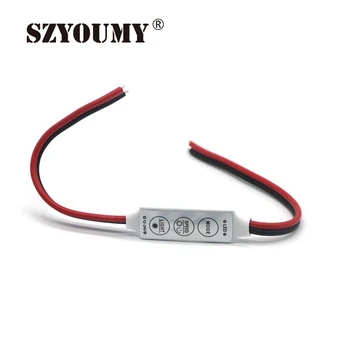 

SZYOUMY Dimmer LED Strip RGB Controller DC 12V 24V Mini Dimmer LED Single Color Controller for 5050 3528 5730 LED Strip Light