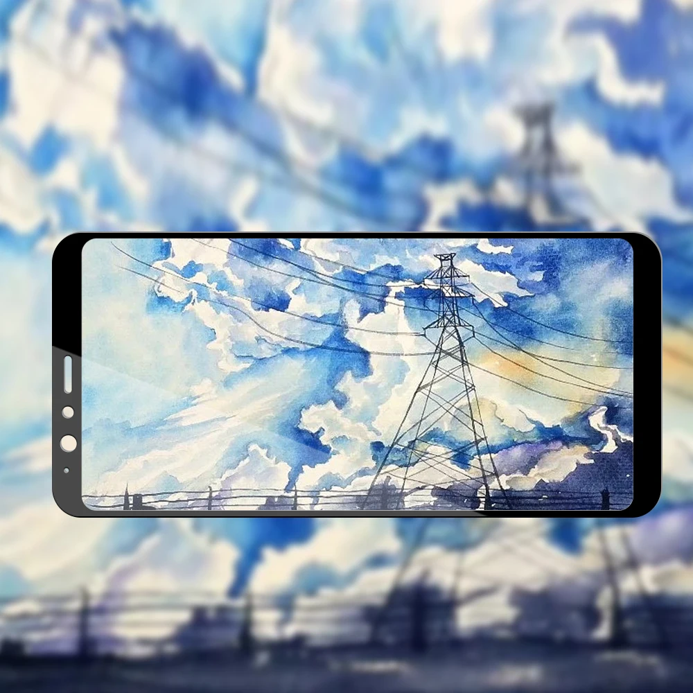 Закаленное 3d стекло для Samsung Galaxy A8 полноразмерная защитная пленка 9H A9 Satr