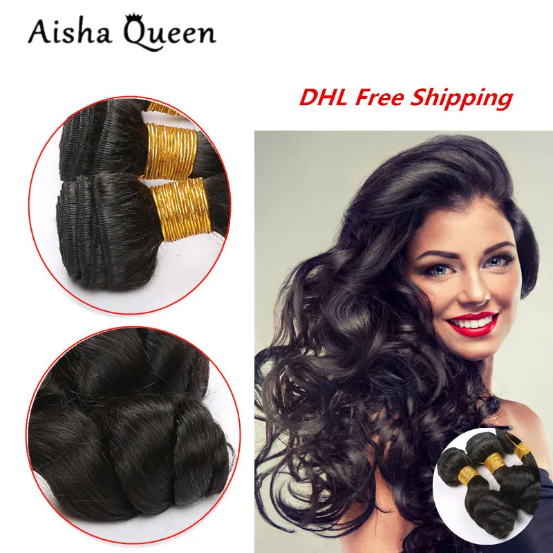 

Soft Smooth 3Pcs Hair Bundles Loose Wave Maylaysia Hair Weft Virgin Hair Overwatch 8''-30'' Bundles