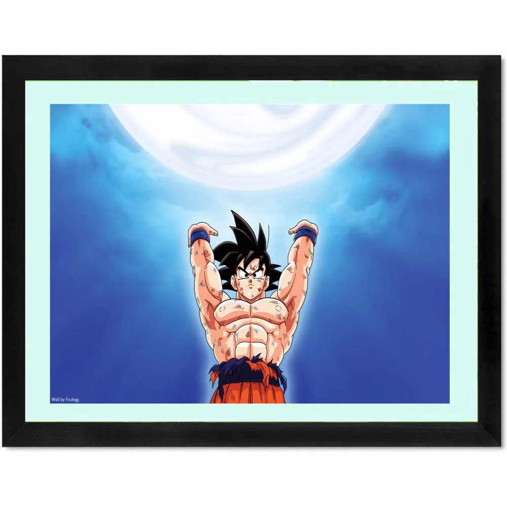 cheap Dragon Ball Son Goku Quote Canvas Art Print Poster Wall Pictures For Bed Room Decoration Home Decor No Frame