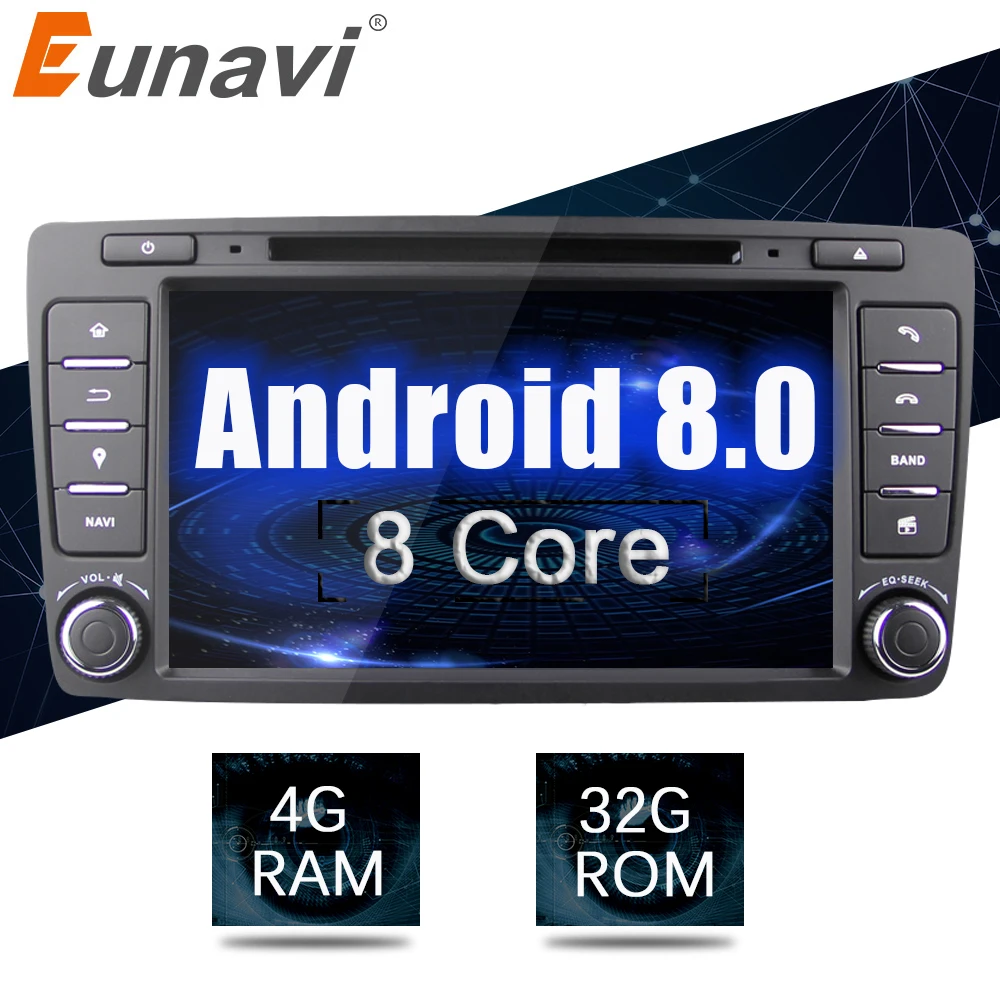 Eunavi Octa 8 core 2 din Android 8 0 4G 32G font b Car b font