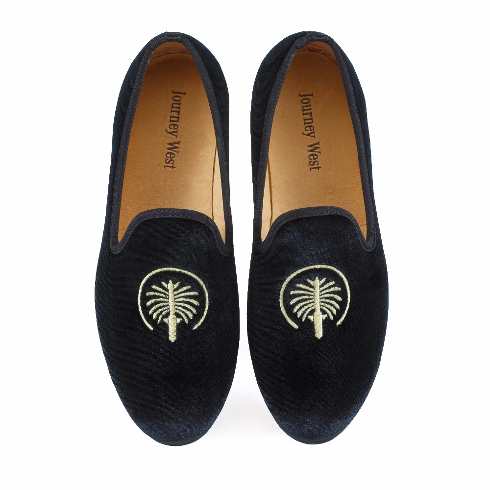 black smoking flats