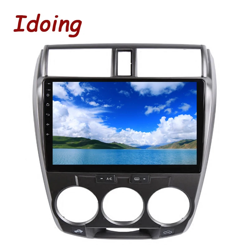 Sale Idoing 10.2"4G+64G Octa Core Car Android 8.0 Radio Multimedia Player For Honda City 2008-2013 GPS Navigation Glonass 2.5D IPS 3