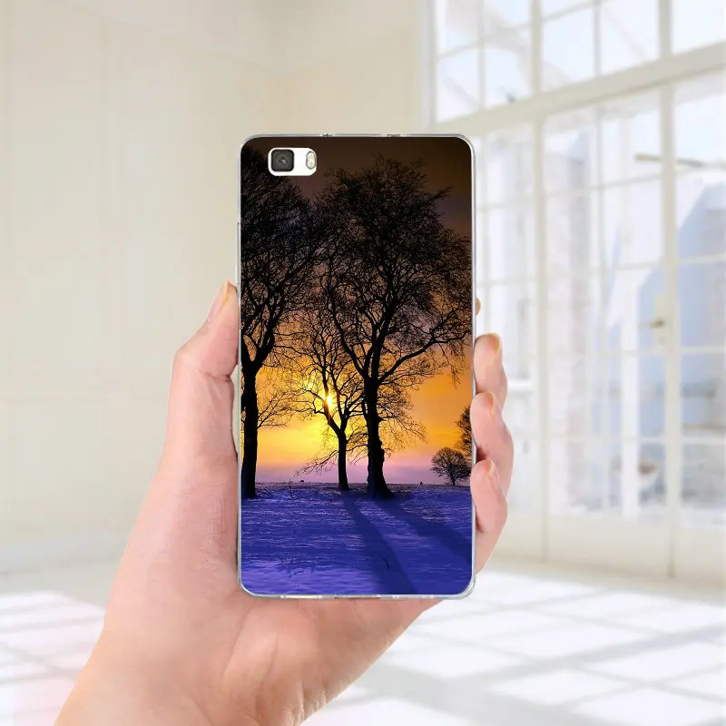 Soft Silicone TPU for Huawei P8 P9 P10 P20 P30 Honor 6X 7X 7 9 Mate 10 Pro Lite P Smart Coque Shell Bags Nature Shine Breeze