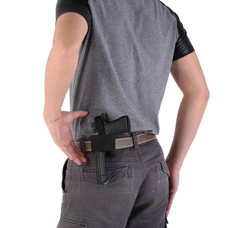 

Outdoor Hunting Tactical Universal Patch Modular Pistol Holster Combat Simple Hook Loop Pistol Holster W2 New