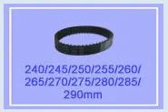 LUPULLEY 1 шт. HTD5M Ремень ГРМ 240/245/250/255/260/265/270/275/280 мм Шаг Длина 15/20/25 мм Ширина 5 мм Шаг резиновый ролик ремня