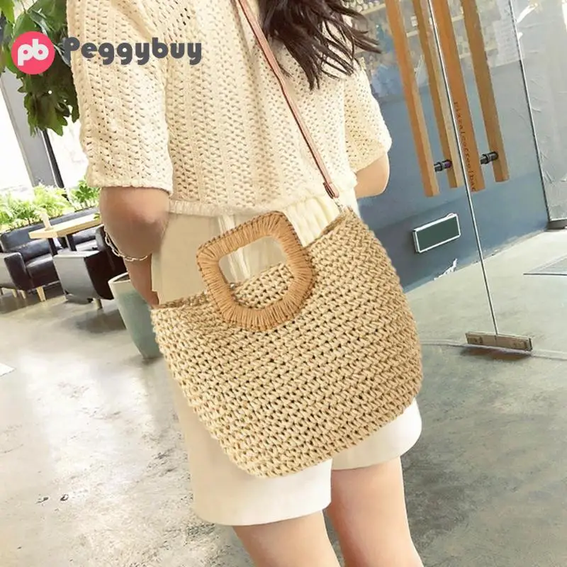 جديد الصيف اليدوية أكياس النساء أضاليا الشاطئ النسيج السيدات سترو حقيبة المرأة Crossbody أعلى-حقائب بيد Bolsas femenina