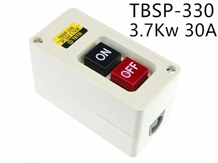 1 шт. 3.7Kw 30A кнопка включения/выключения питания TBSP 330 3 фазы для текстильной