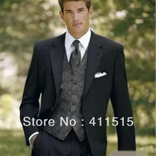 Традиционные смокинги/ /черный костюм жениха смокинги друзей жениха мужской, свадебный костюм жилет/костюм жениха на заказ