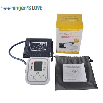 

Electronic Portable Digital Blood Pressure Monitor Pumps Device Apparatus For Gauge Heart Rate Medical Tonometer YR-B02B-V