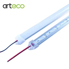 10 шт. DC12V Светодиодный светильник 8520 50 см 36 светодиодный s с прозрачным/молочным покрытием из поликарбоната светодиодный светильник 8520 холодный белый