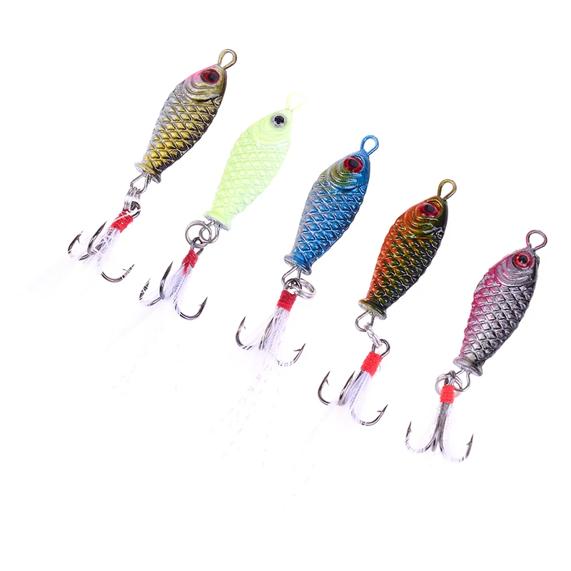 4PCS/Lot 2.5cm Mini Minnow Fishing Lure Tackle 4G Artificial Bait Crankbait Iscas Artificiais Fake Lures Random