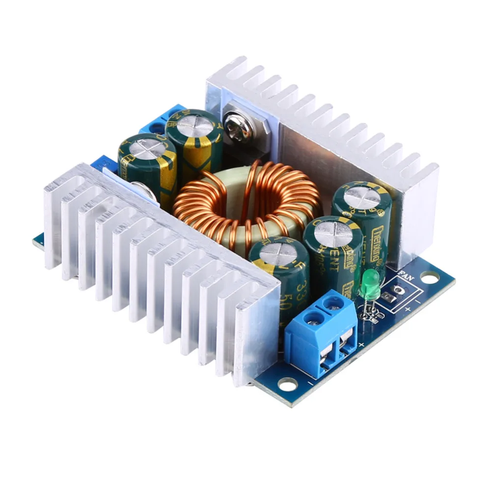 DC-DC понижающий модуль Преобразователь 4 5 V-30V до 0 8 V-12V 100W 12A понижающего напряжения