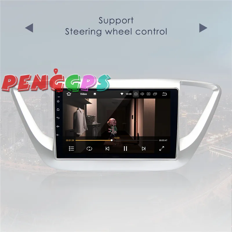 Excellent Android 8.0 7.1 Car Stereo Multimedia Radio GPS for Hyundai Solaris 2017 2018 verna I25 Autoradio Navigation Head unit IPS HD 4