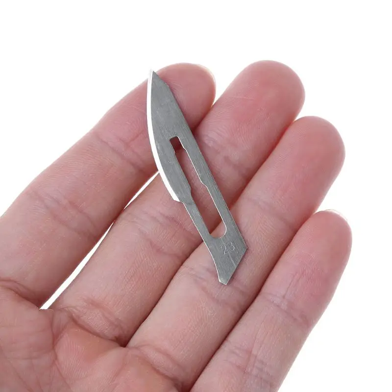 

10pcs 23# Scalpel Knife Blades For Wood Carving Engraving Craft Sculpture Cutting Tool PCB Repair Drop ShiP