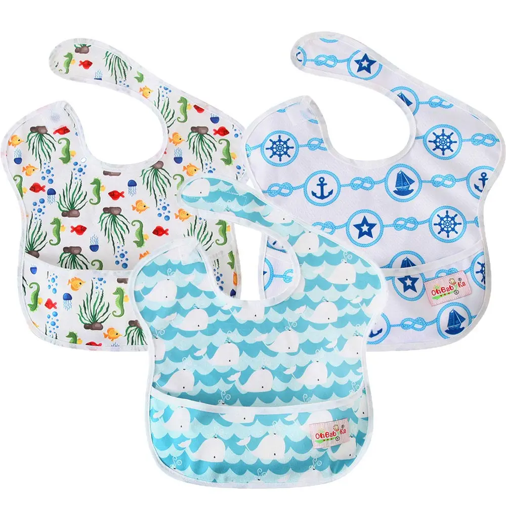 baby boy bib-65 3 шт./упак. Водонепроницаемый нагрудник с кармашком для детских бутылочек, Одежда для новорожденных, младенцев Слюнявчики карман юбка-брюки для маленьких девочек одежда для детей - Цвет: baby boy bib-65