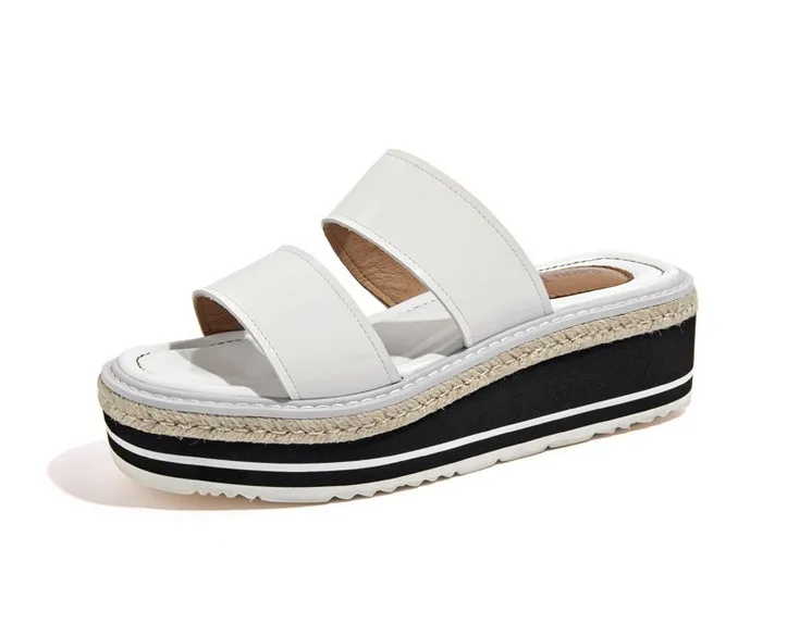

2017 new muffled sandals female drag leather sandals shoes SUB3212