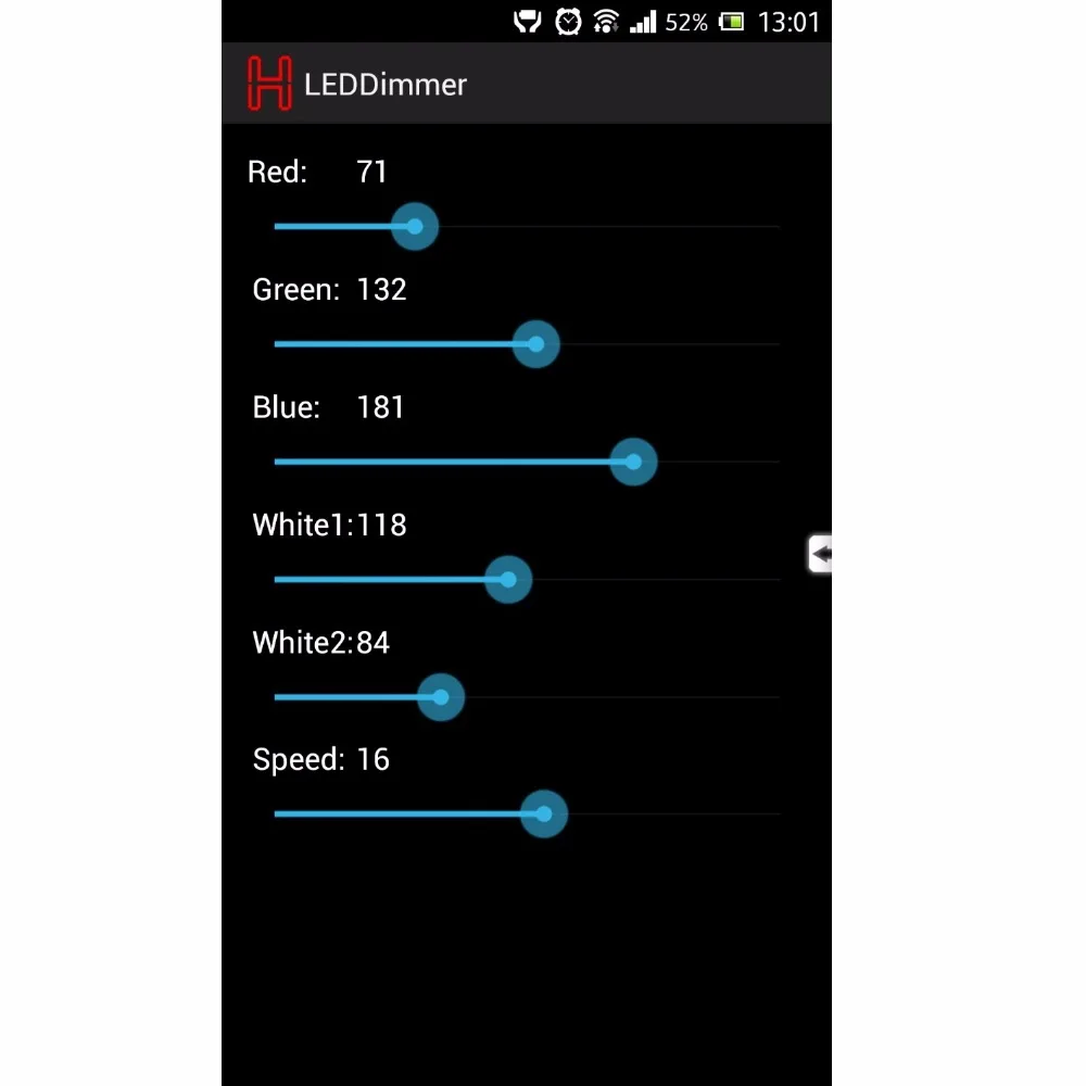 Контроллер Wi Fi rgbww strip контроллер rgb общение с телефоном Android через WLAN для