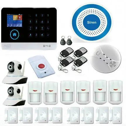 YobangSecurity WIFI GSM GPRS RFID Wireless Home Security Alarm System with Auto Dial Support Android IOS Smart Phone APP Control
