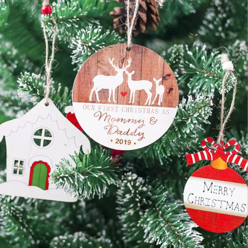 Christmas Tree Shape Hanging Ornament Home Party Decoration