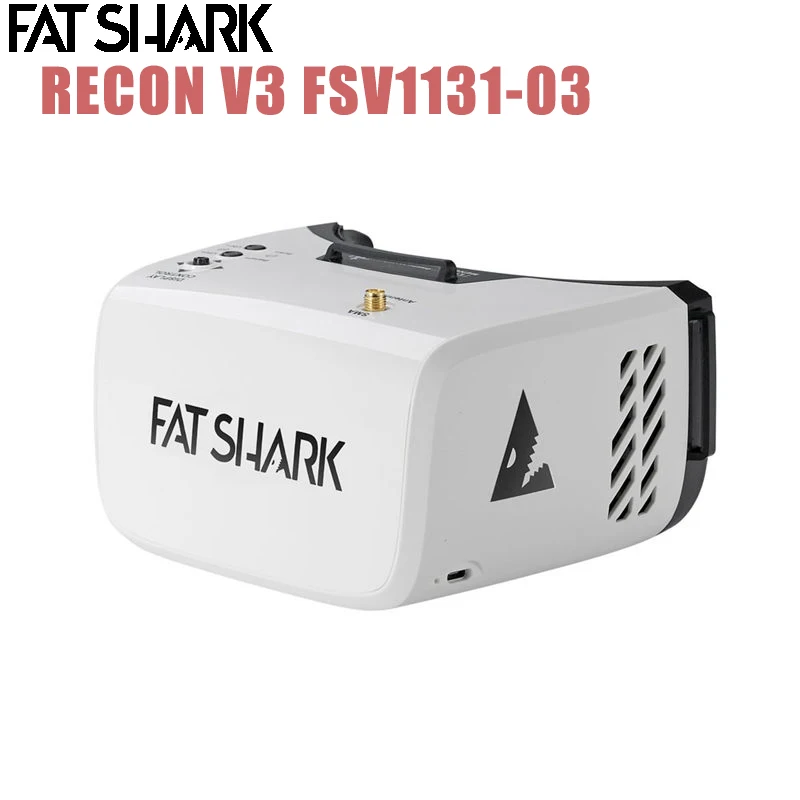 FatShark Recon V3 5,8 GHz 32CH RaceBand 16:9 4,3 дюйма 55 градусов 800x480 TFT дисплей FPV очки видео гарнитура с батареей