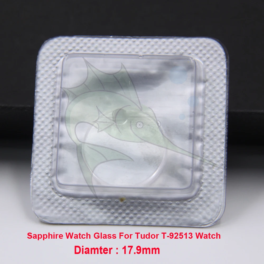 

17.9mm Sapphire Watch Glass Replacement Parts with Date Lens Sapphire Watch Glass Parts Crystal for Tudor T 92513 Watch