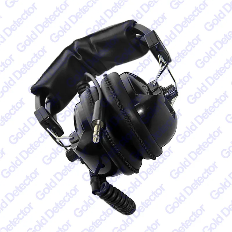 

DetectorPro Black Ghost NDT Headphones with Angle Plug for Metal Detector