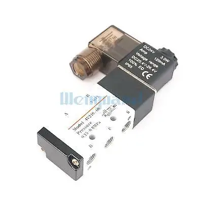 1/8 &quotBSPT DC24V 4V210 06 воздушный клапан 5 портов 2 Позиции соленоида для пневматической