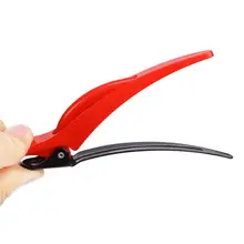 Haicar 6 шт. практичный пластиковый зубчатый Аллигатор вогнутые с зубьями заколки для волос Парикмахерские секционные Зажимы Парикмахерская Перманентная завивка волос цвет 07,18